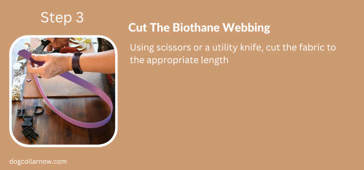 How to make Biothane Dog Collar Step 3