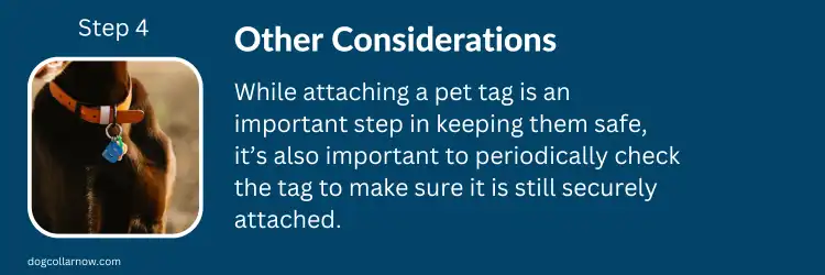 How to Put Tag on Dog Collar - Step 4 - Other Considerations